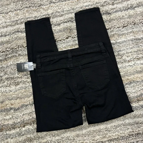 KUT From The Kloth Black Straight Leg Jeans Sz 0 NWT | KUT Straight Leg Jeans * - Picture 12 of 13
